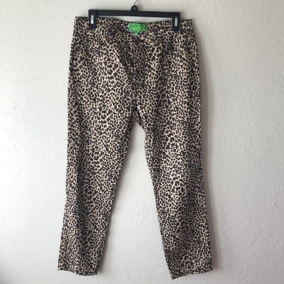 NWT SR vs Sandrine Rose Leopard Print Pants Sz 28 - Picture 3 of 7